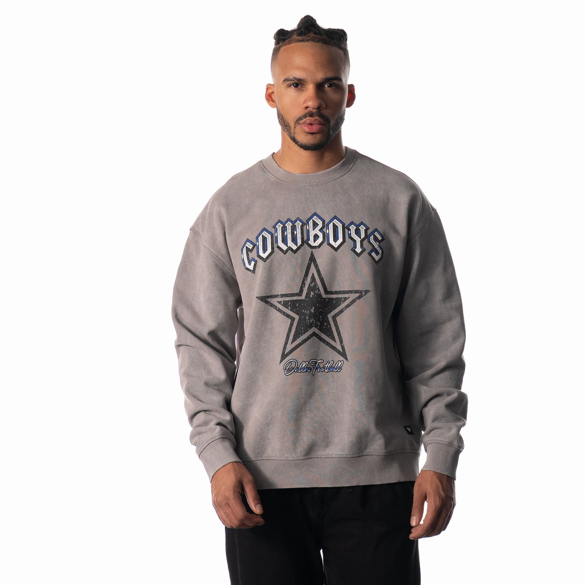Dallas Cowboys Graphic Crew Fleece - Grey - Image 2