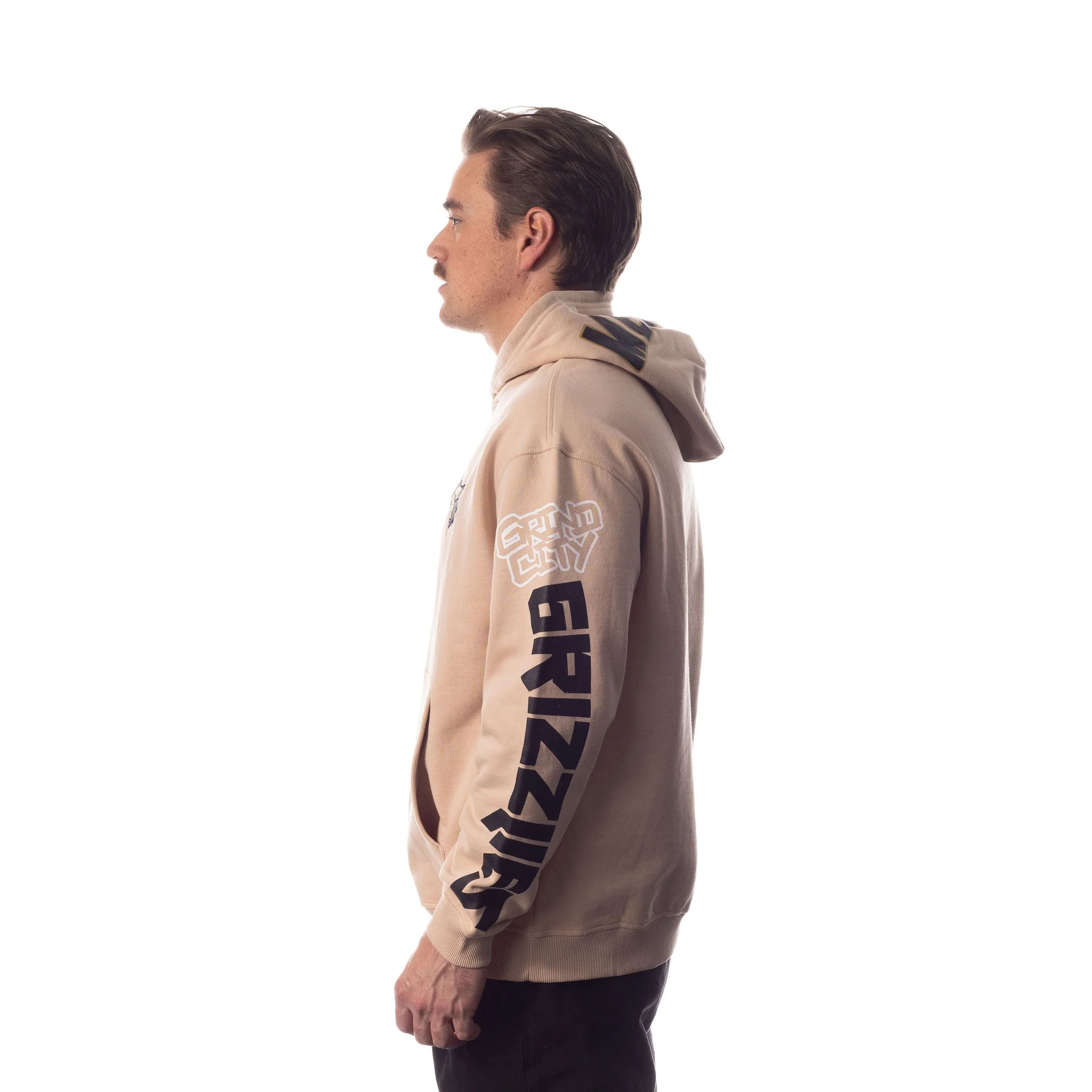 Memphis Grizzlies Unisex Heavy Block Graphic Hoodie - Cream - Image 5