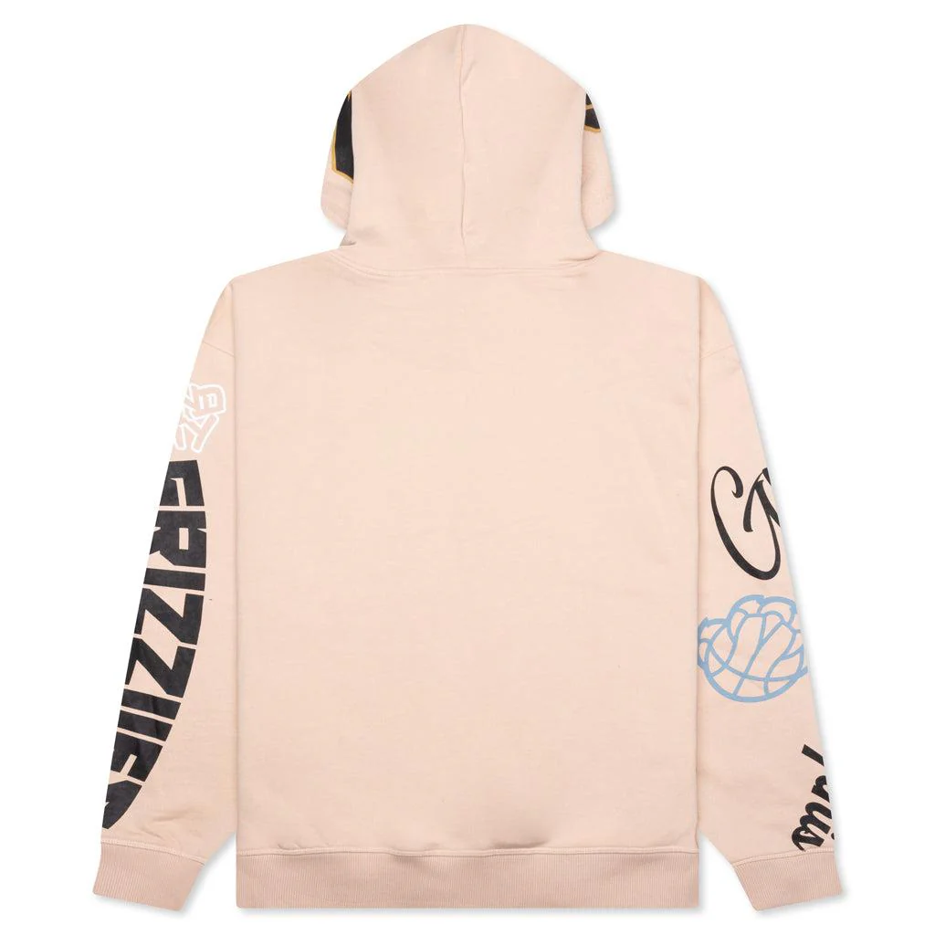 Memphis Grizzlies Unisex Heavy Block Graphic Hoodie - Cream - Image 7