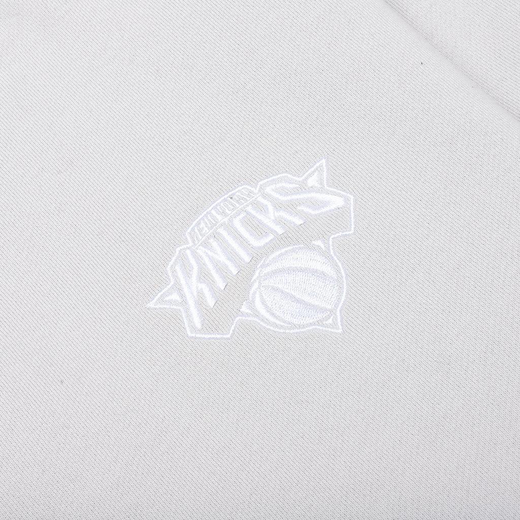 New York Knicks Puff Print Crew Fleece - Off-White - Image 8