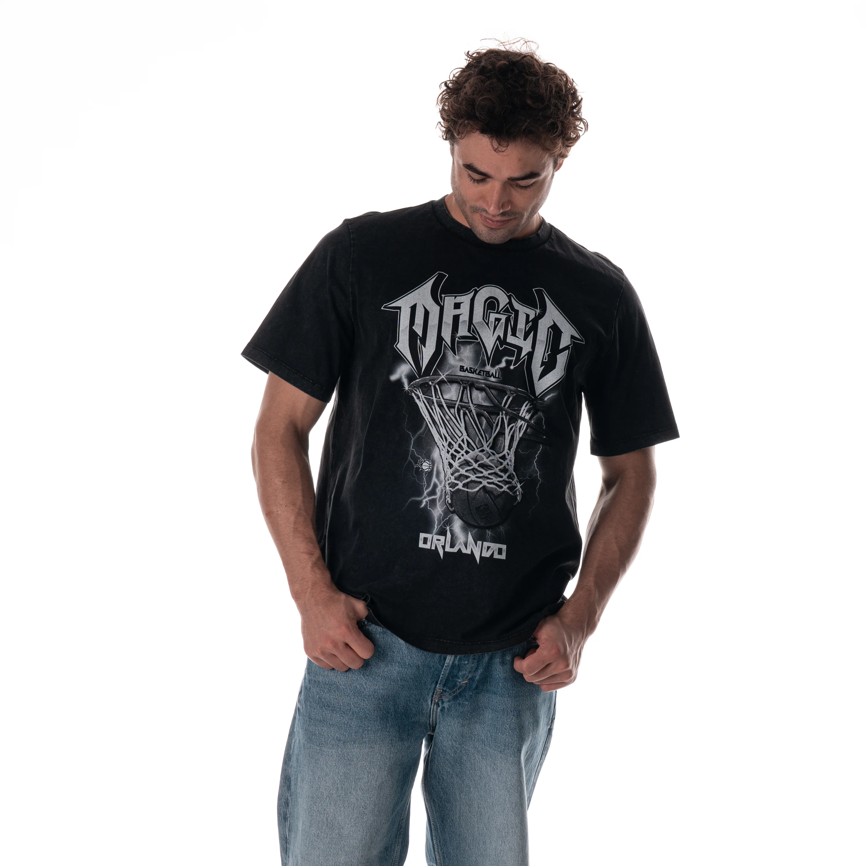 Orlando Magic Unisex Tonal Band Tee - Black - Image 3