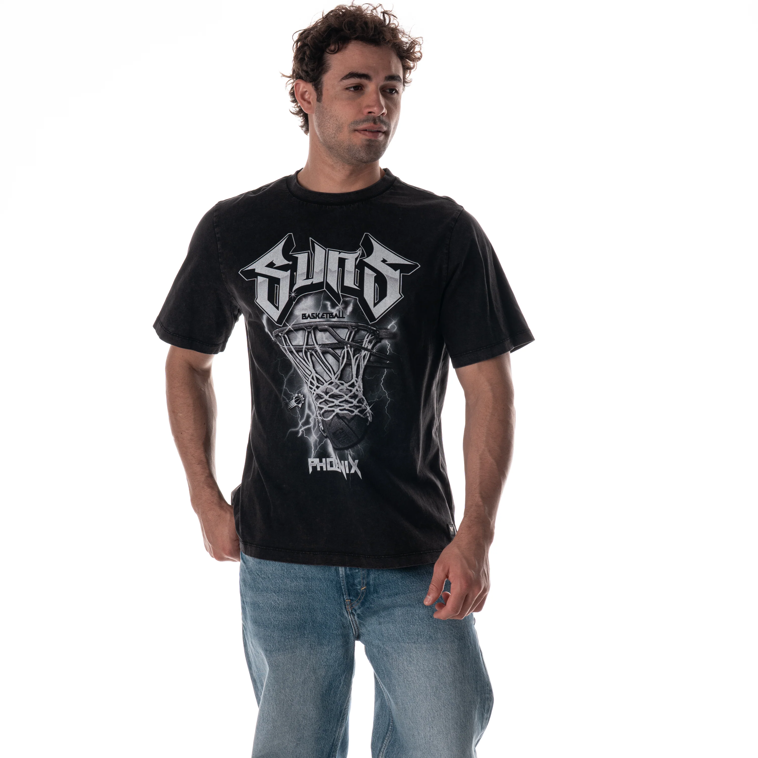 Phoenix Suns Unisex Tonal Band Tee - Black - Image 3