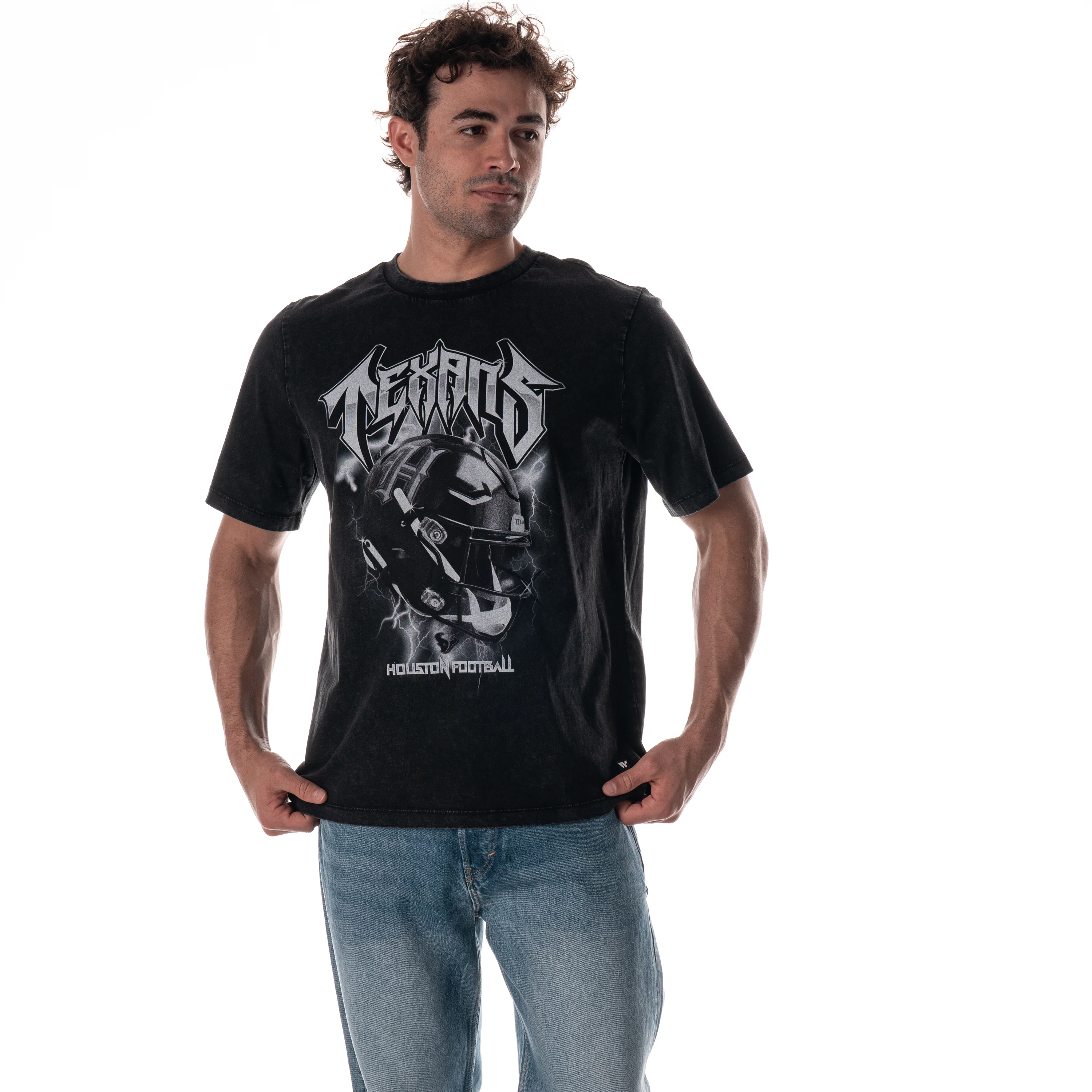 Houston Texans Unisex Tonal Band Tee - Black - Image 3