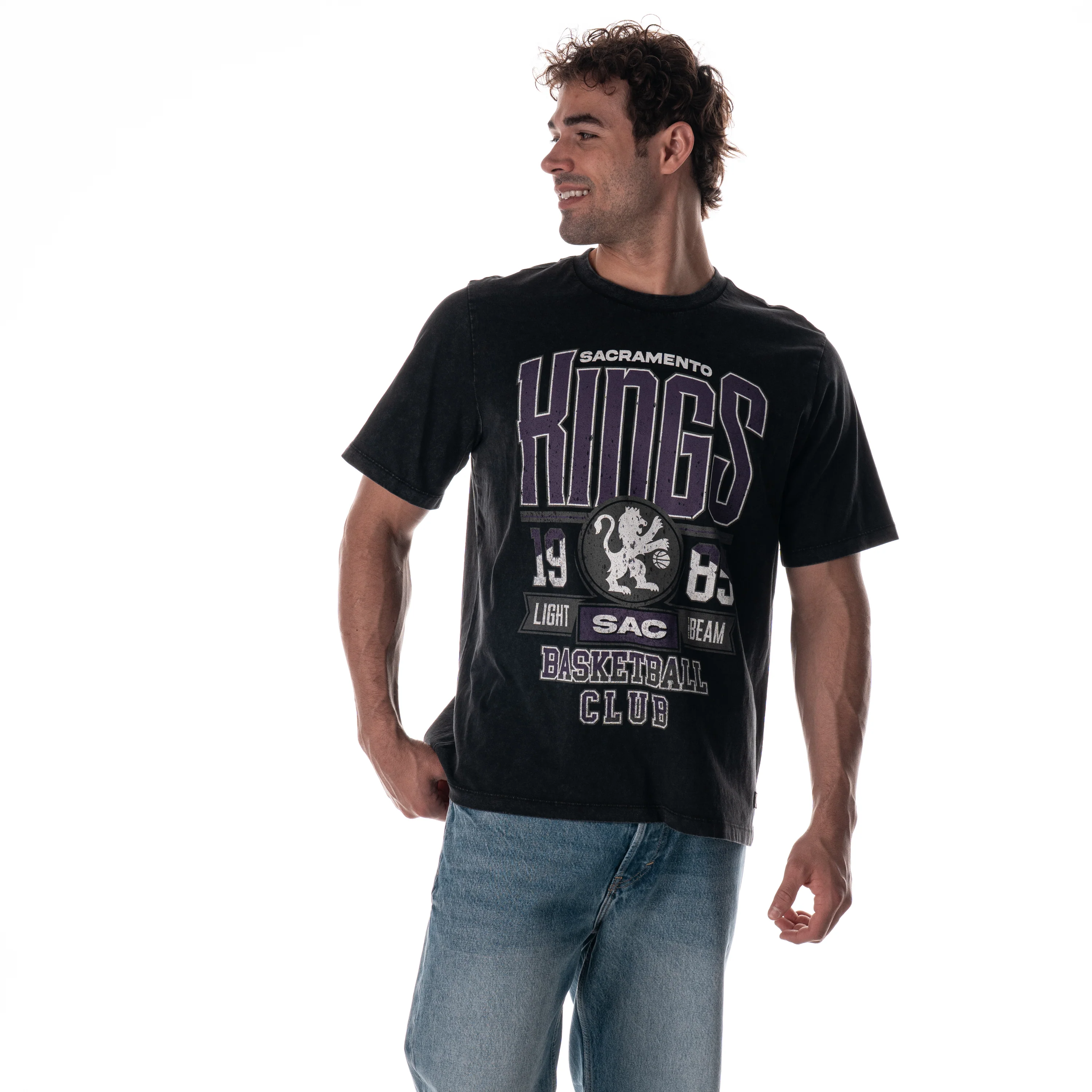 Sacramento Kings Unisex Band Tee - Black - Image 3