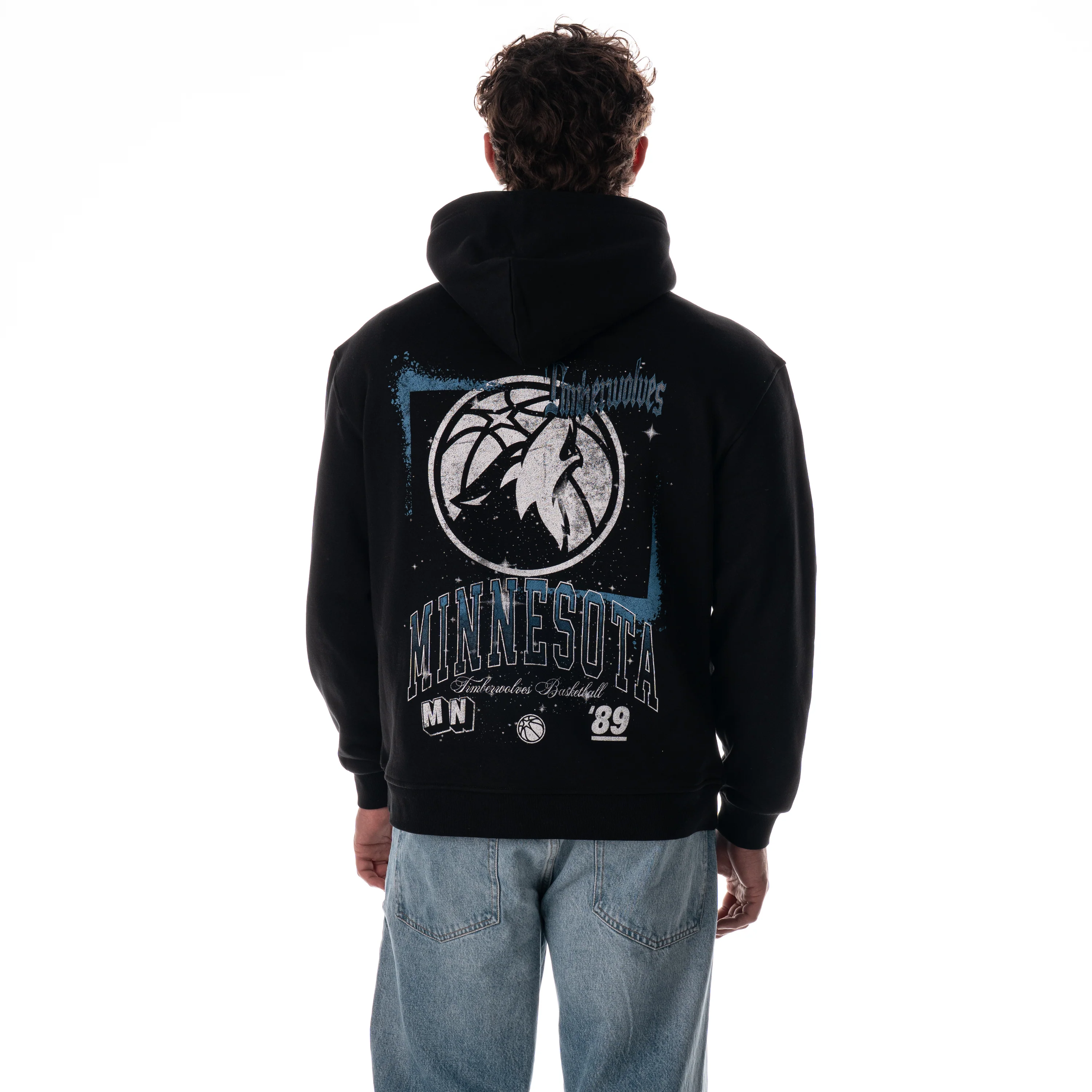 Minnesota Timberwolves Unisex Splatter Hoodie - Black - Image 3