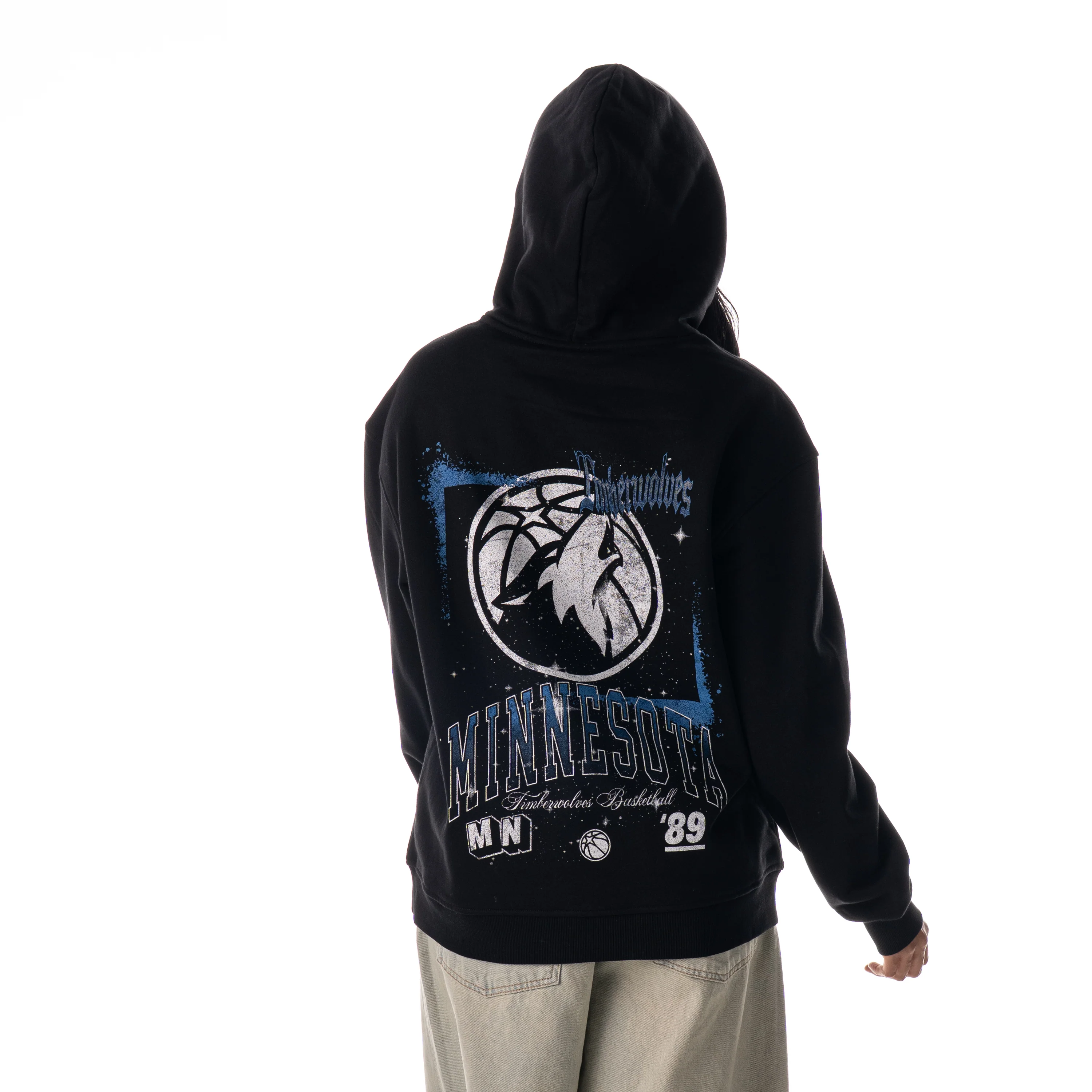 Minnesota Timberwolves Unisex Splatter Hoodie - Black - Image 4