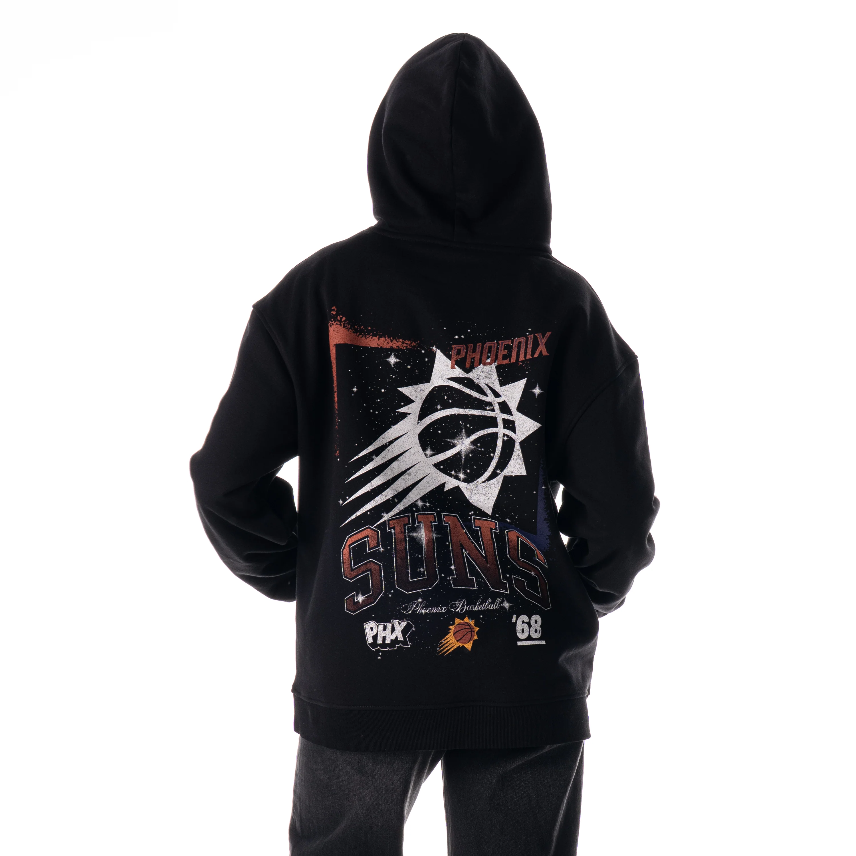 Phoenix Suns Unisex Splatter Graphic Hoodie - Black - Image 4