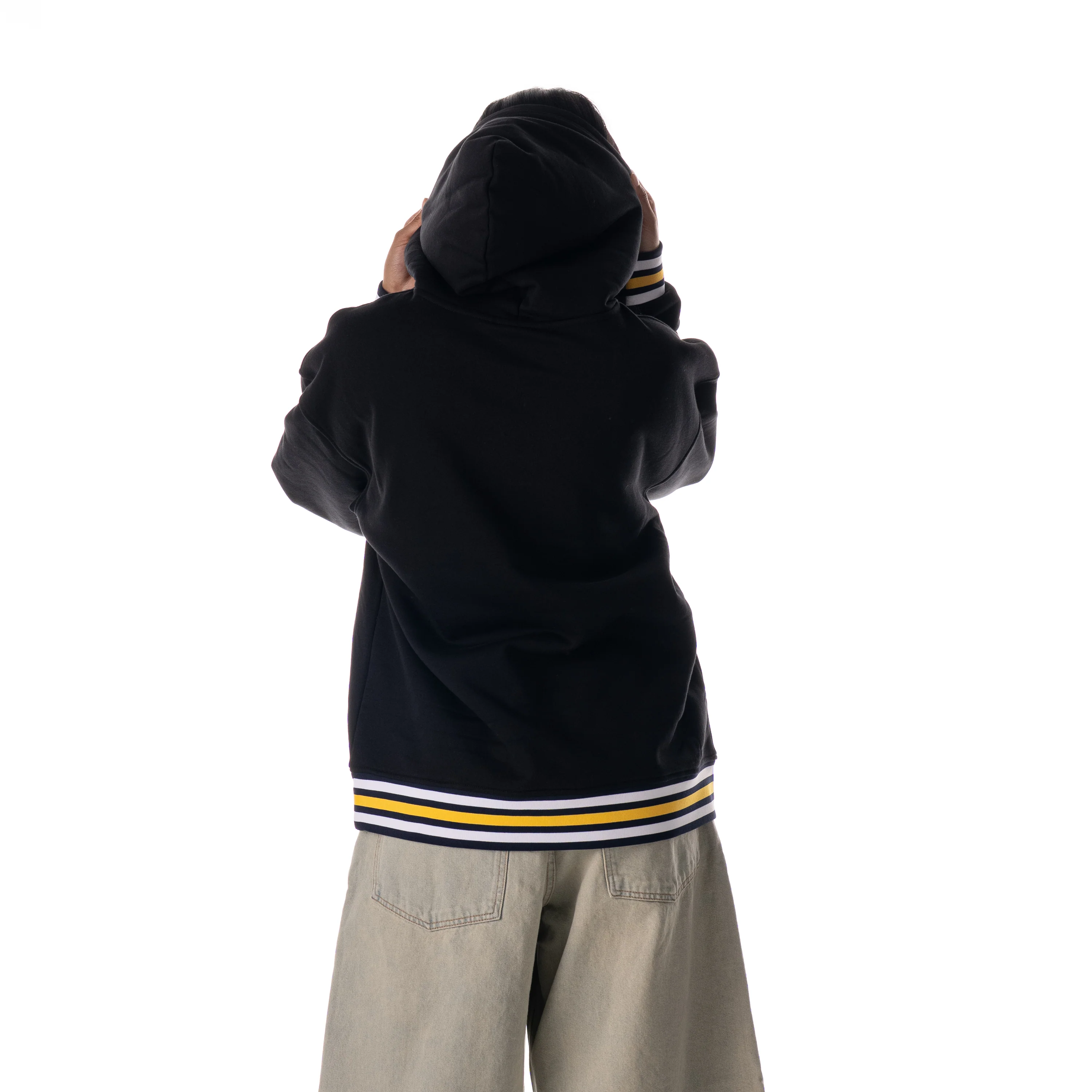 Denver Nuggets Unisex Hoodie W/Contrast Rib - Black - Image 2