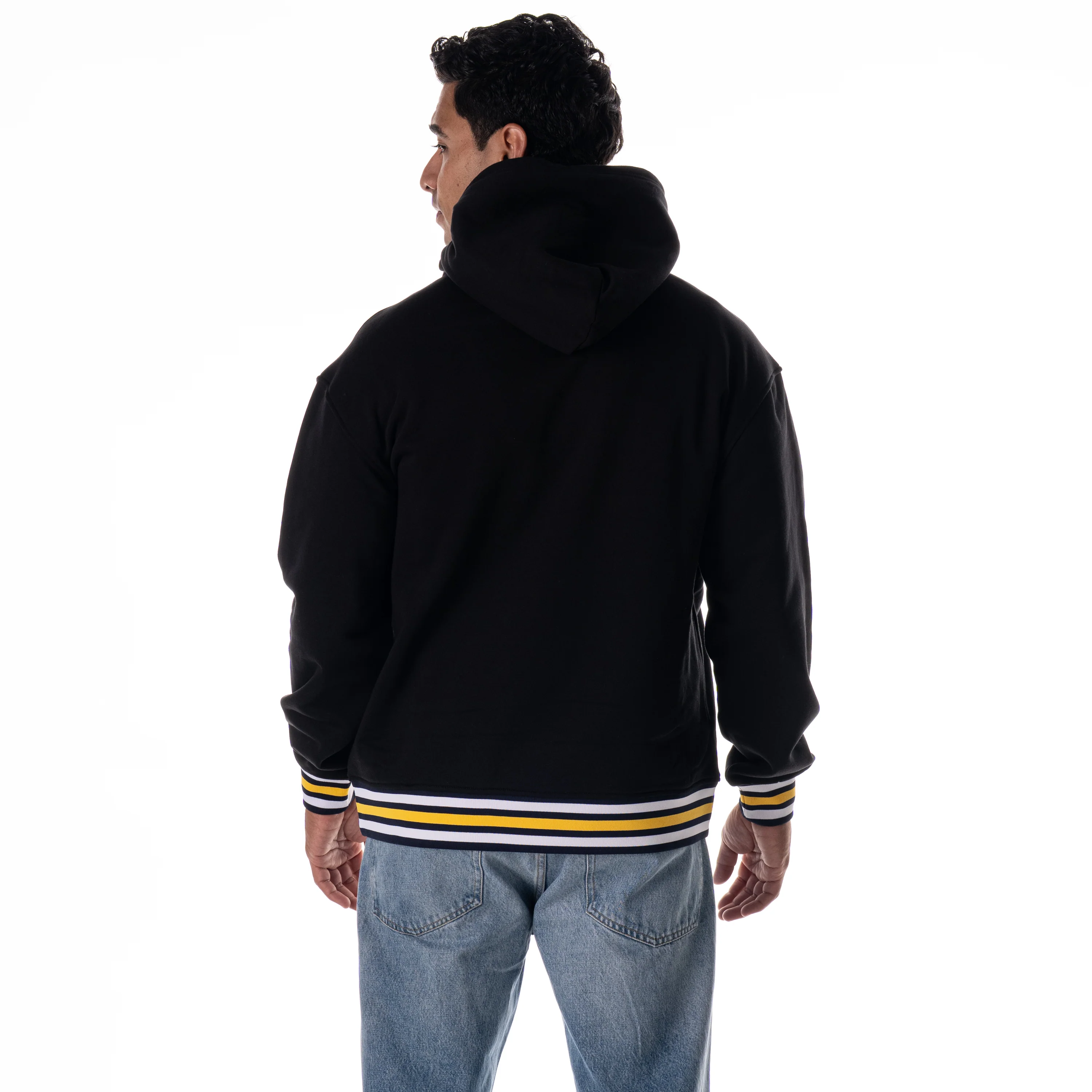 Denver Nuggets Unisex Hoodie W/Contrast Rib - Black - Image 3