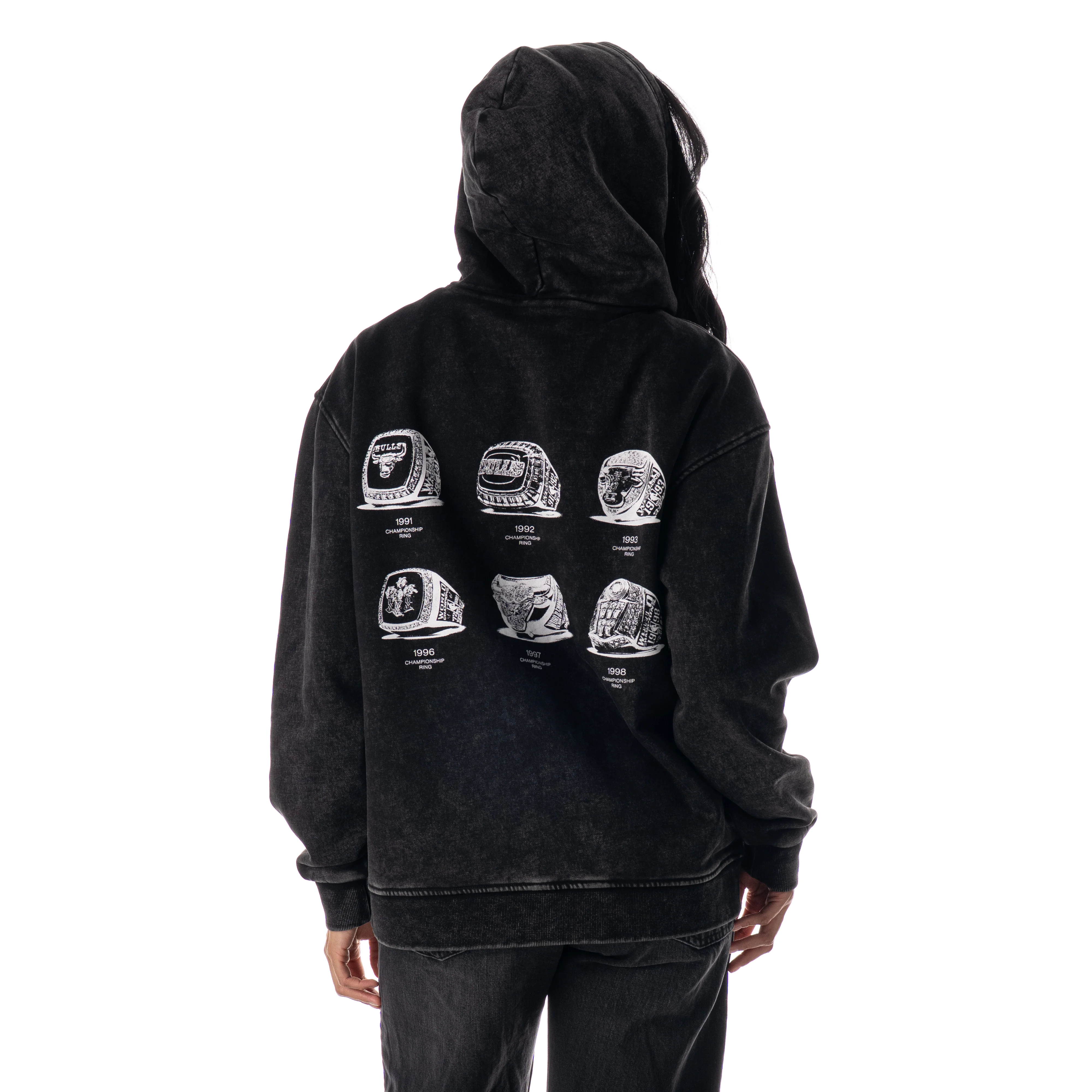 Chicago Bulls Unisex Evergreen Hoodie - Black - Image 3
