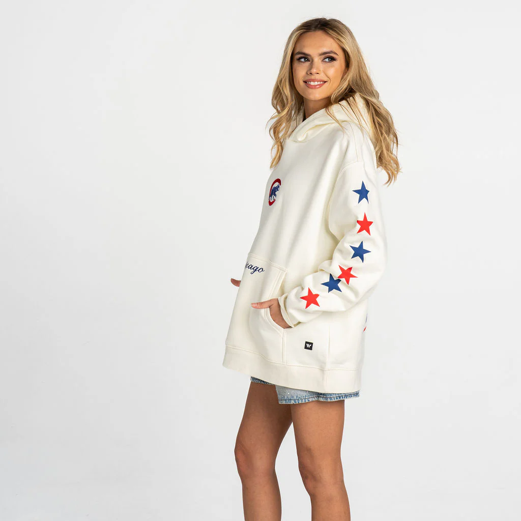 Chicago Cubs Graphic Hoodie - Cream - Image 3