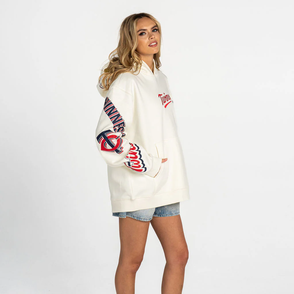 Minnesota Twins Graphic Hoodie - Cream - Image 3