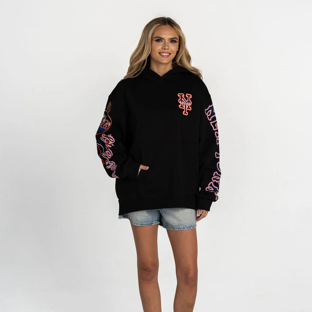 New York Mets Graphic Hoodie - Black - Image 4