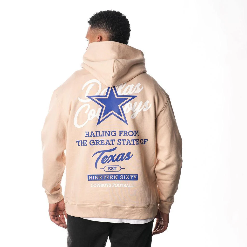 Dallas Cowboys Unisex Great State Hoodie - Cream - Image 2