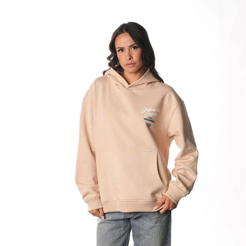 Jacksonville Jaguars Unisex Great State Hoodie - Cream - Image 3