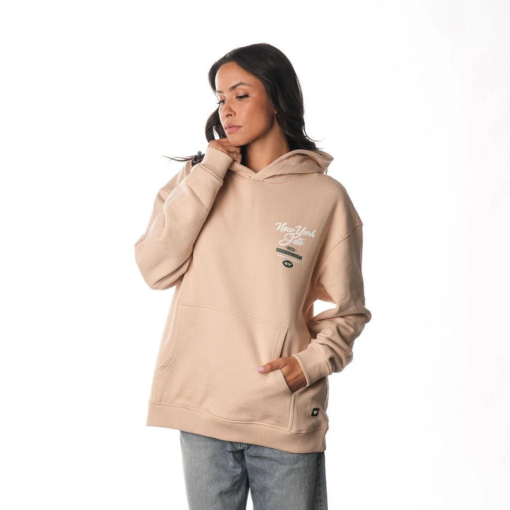 New York Jets Unisex Great State Hoodie - Cream - Image 3