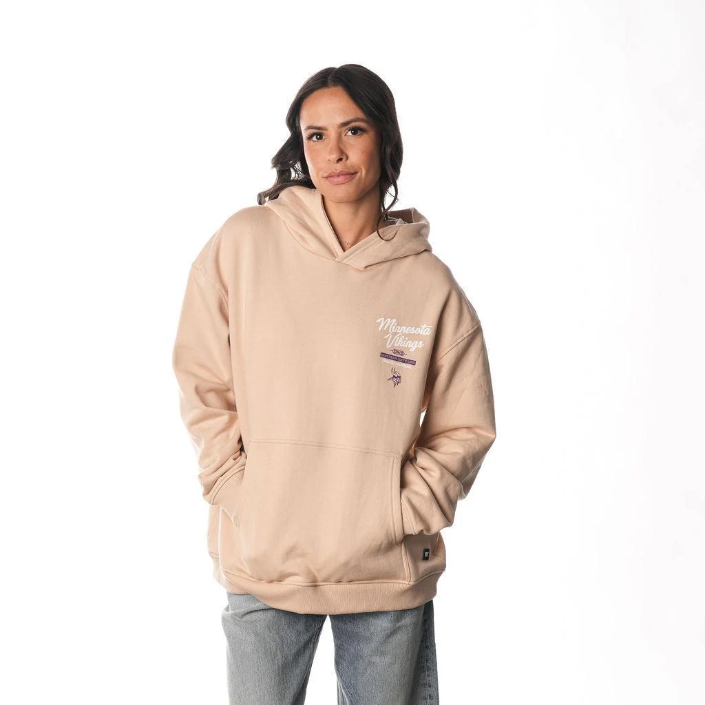 Minnesota Vikings Unisex Great State Hoodie - Cream - Image 3