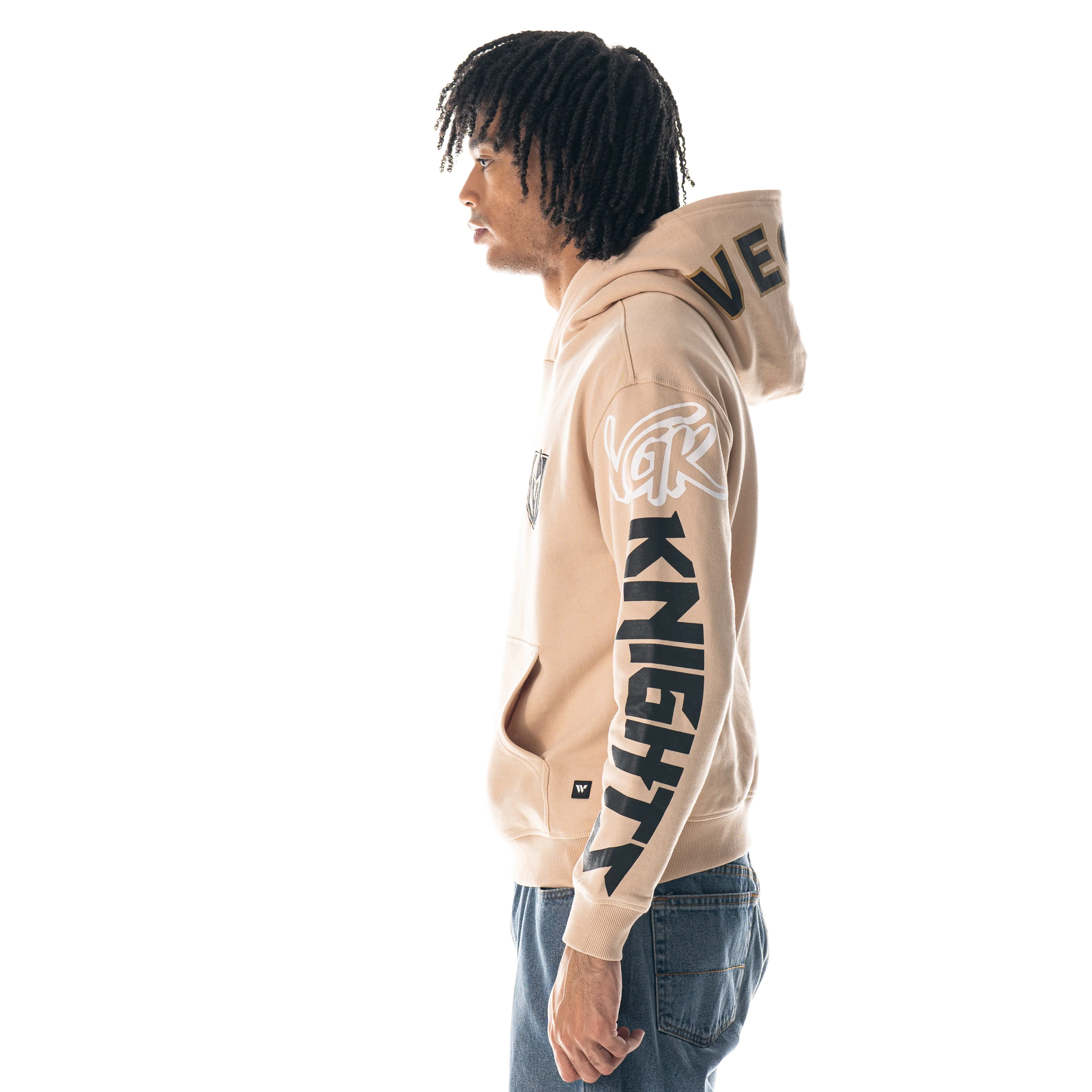 Vegas Golden Knights Cream Unisex Graphic Hoodie - Image 4