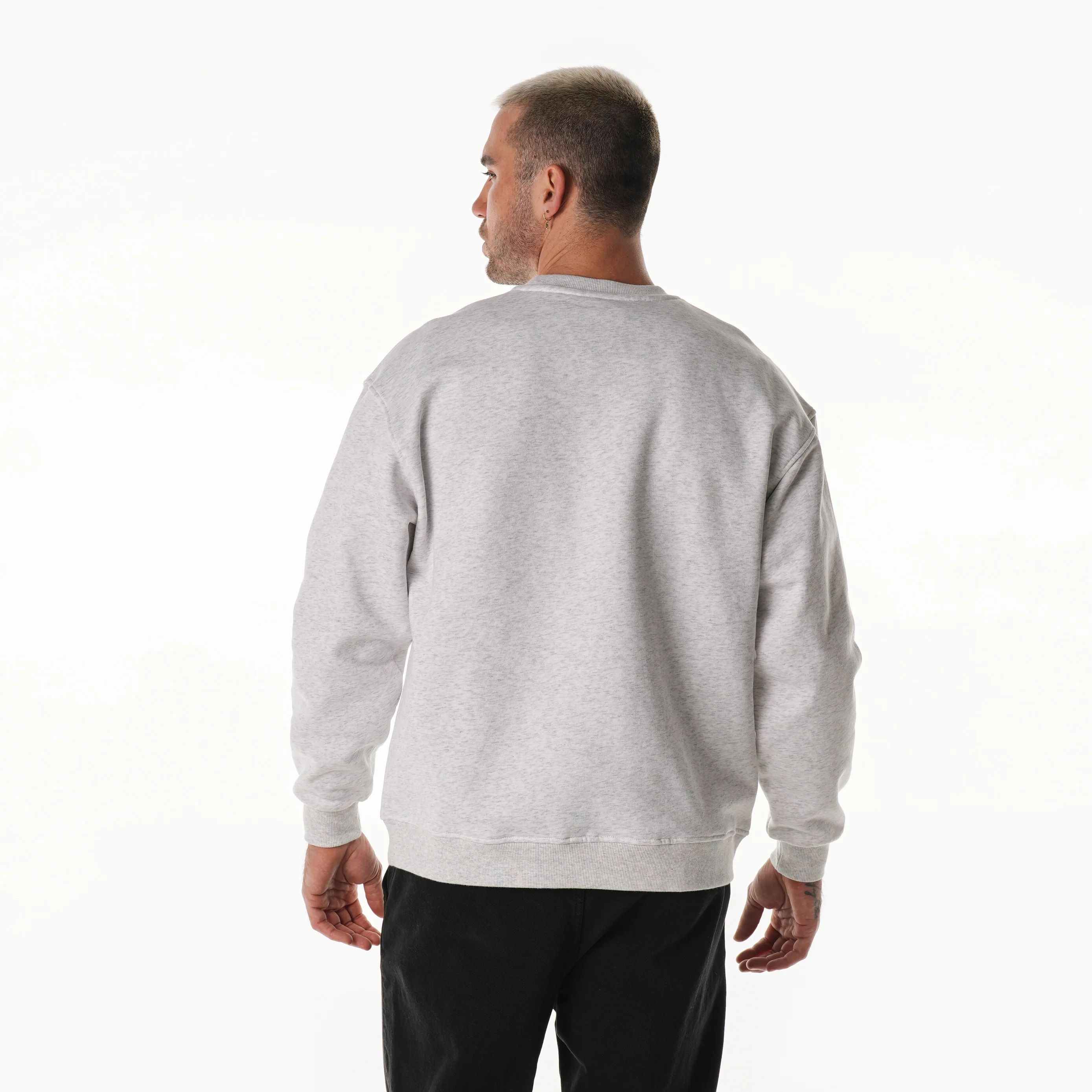 Pittsburgh Steelers Graphic Crew Fleece - Heather Cream - Image 3