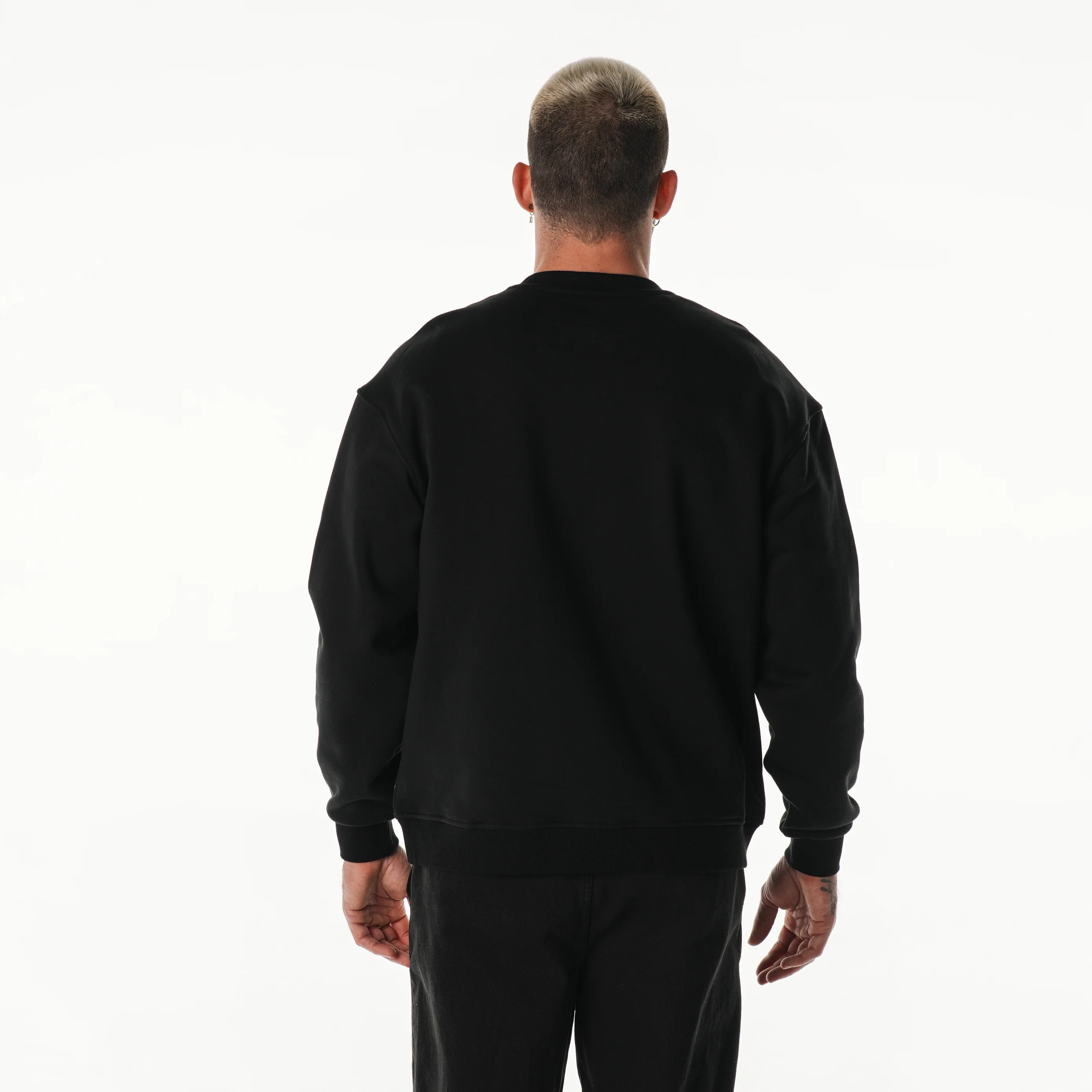 Sacramento Kings Unisex Crew Fleece - Black - Image 3