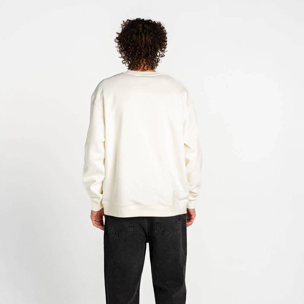 Milwaukee Bucks Oversized Graphic Crewneck - Vintage White - Image 4