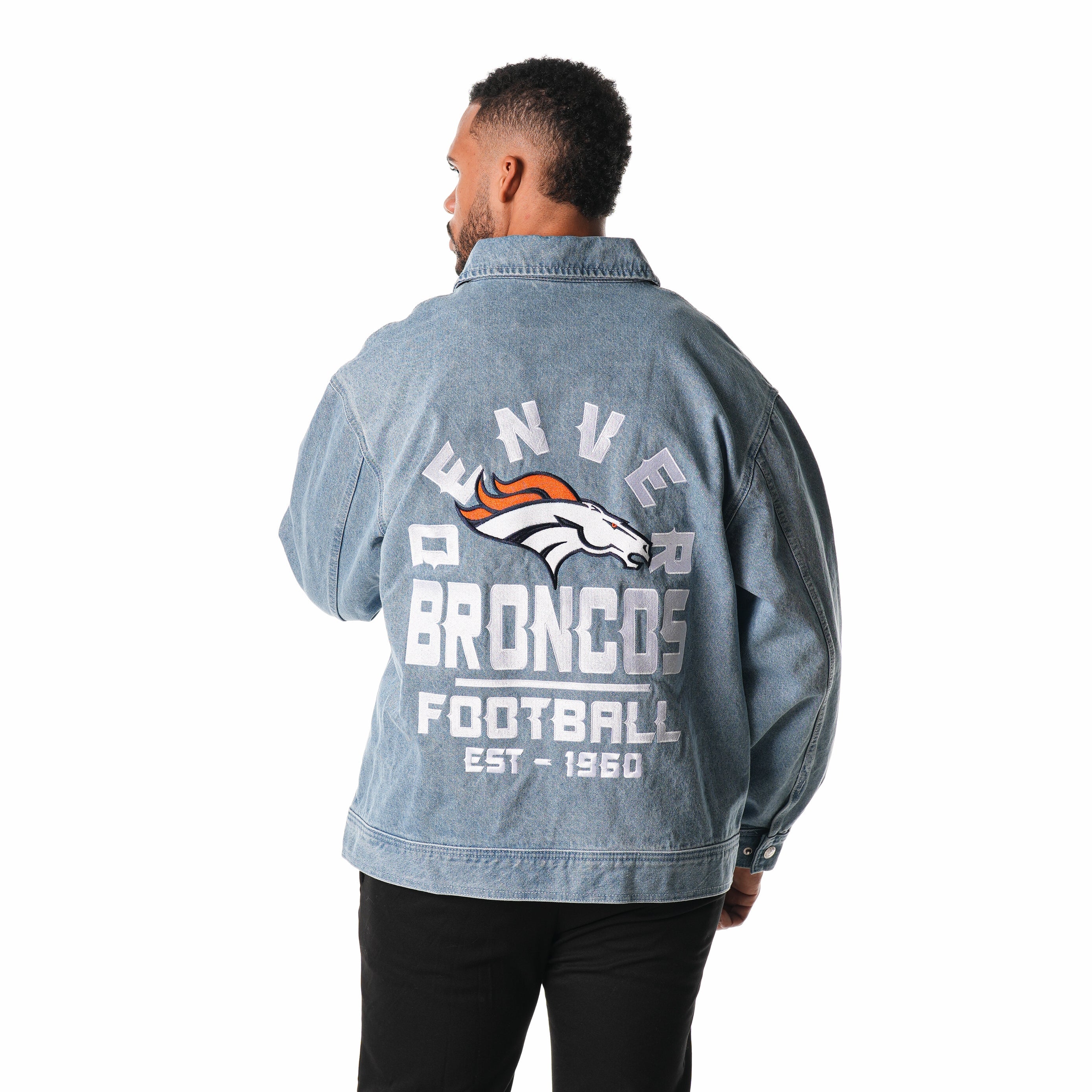Denver Broncos Denim Jacket - Blue - Image 3