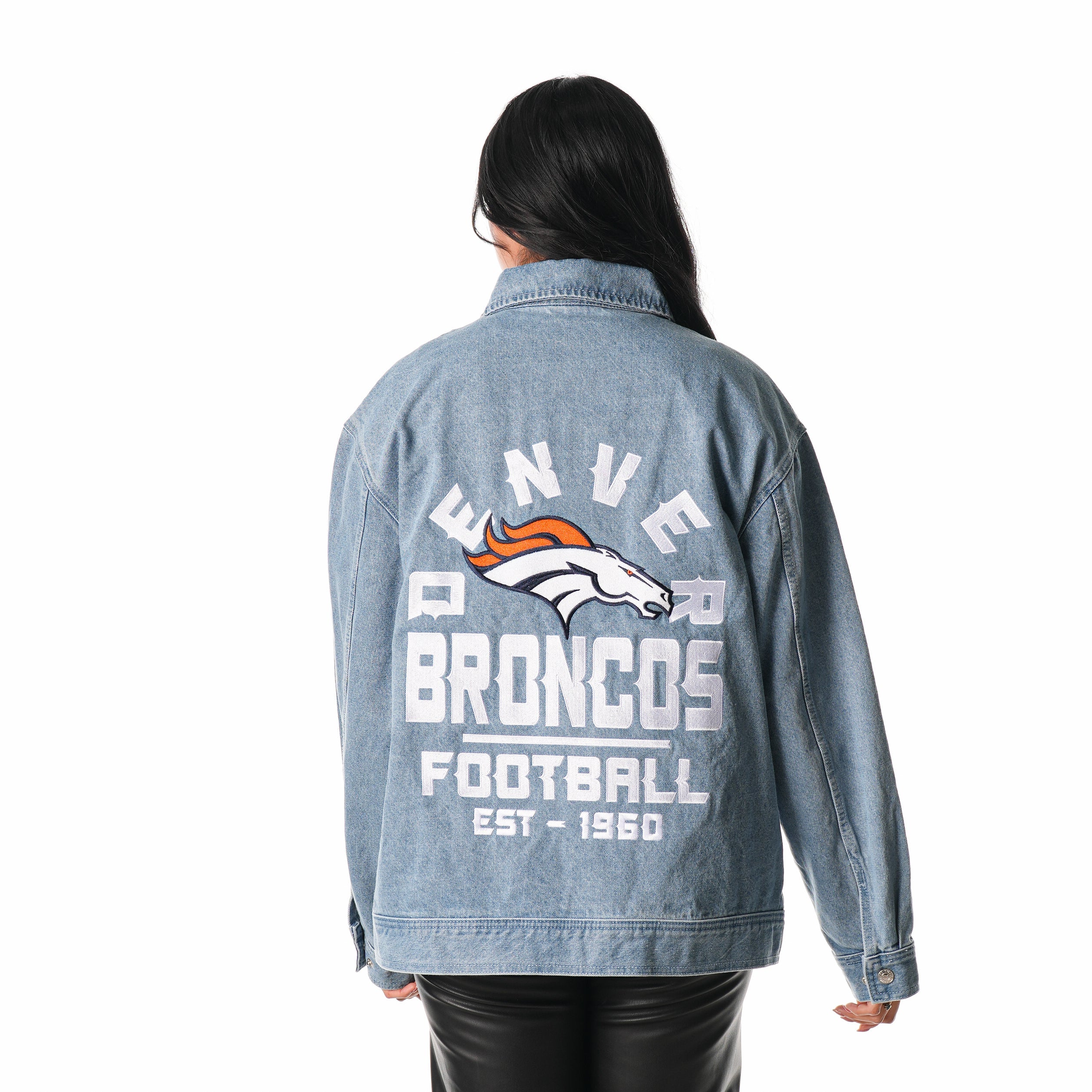 Denver Broncos Denim Jacket - Blue - Image 5