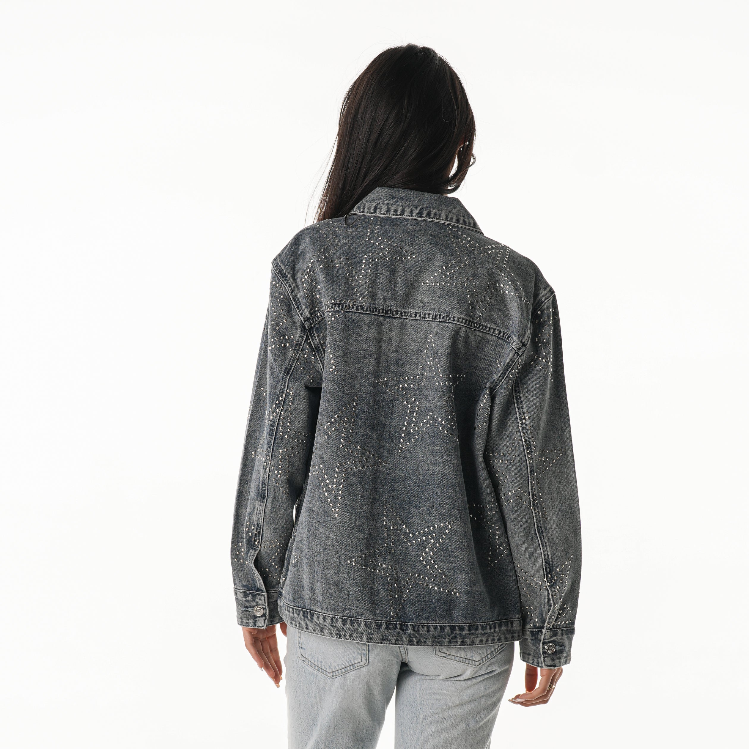 Dallas Cowboys Women's Denim Jacket - Denim - Image 2