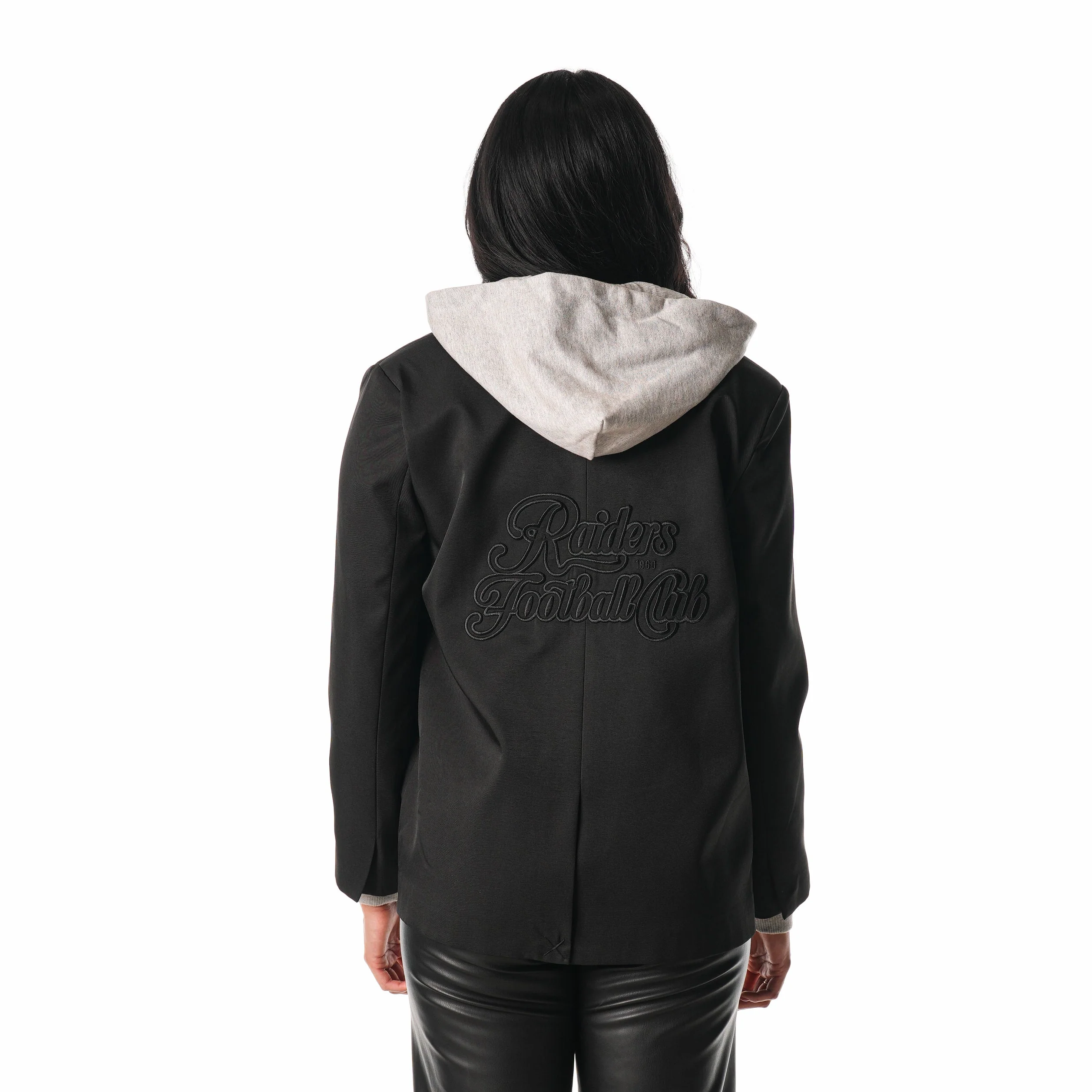 Las Vegas Raiders Hooded Blazer - Black - Image 3
