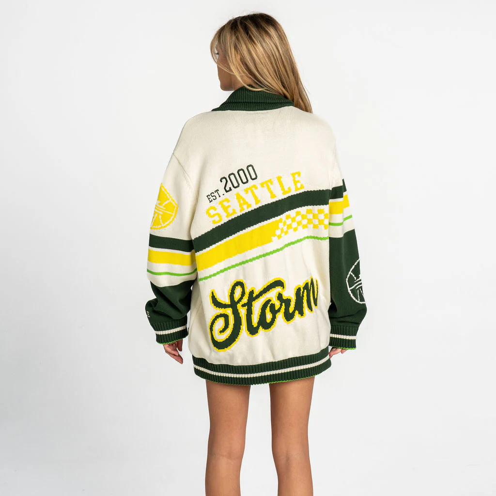 Seattle Storm Jacquard Button-Up - Cream - Image 4