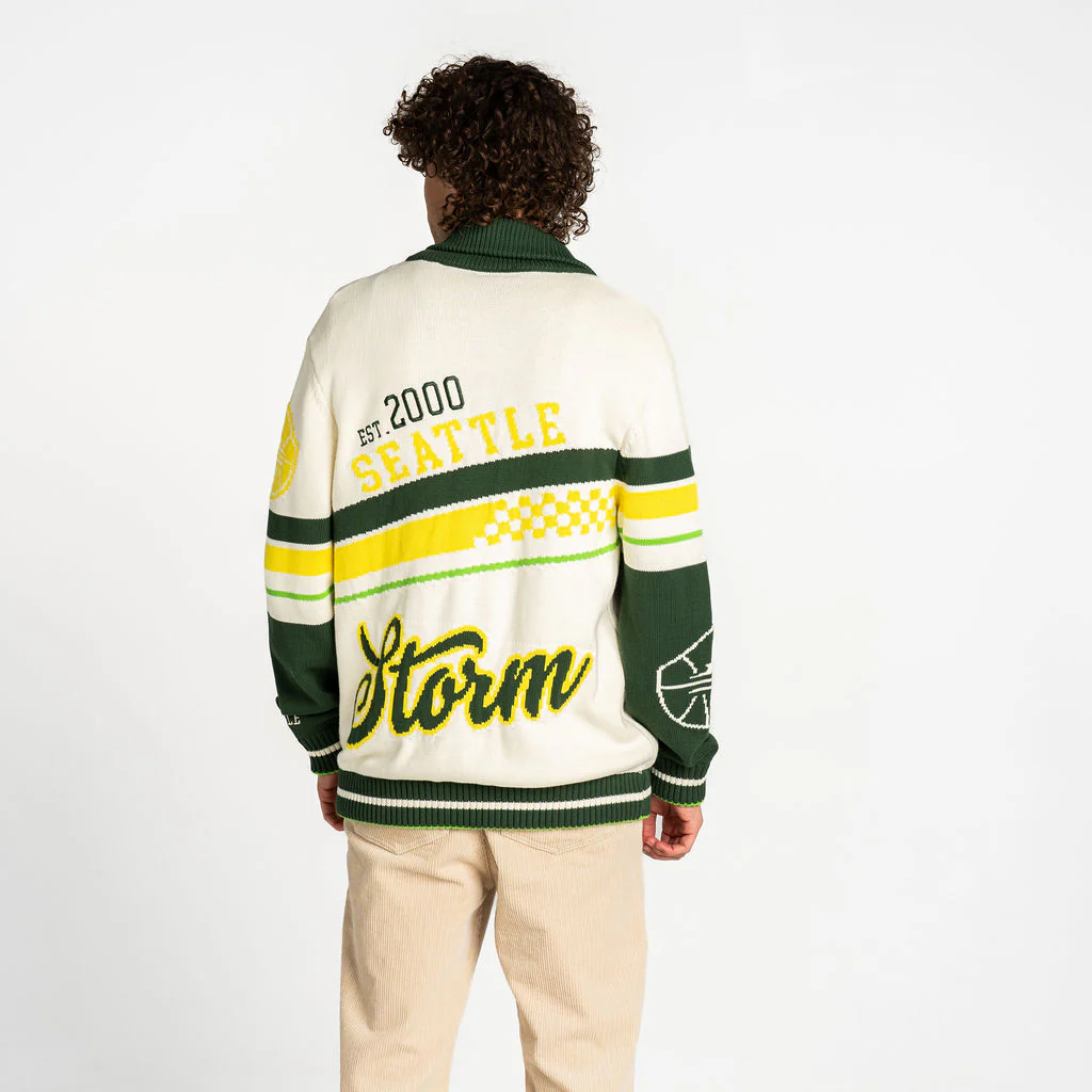 Seattle Storm Jacquard Button-Up - Cream - Image 5