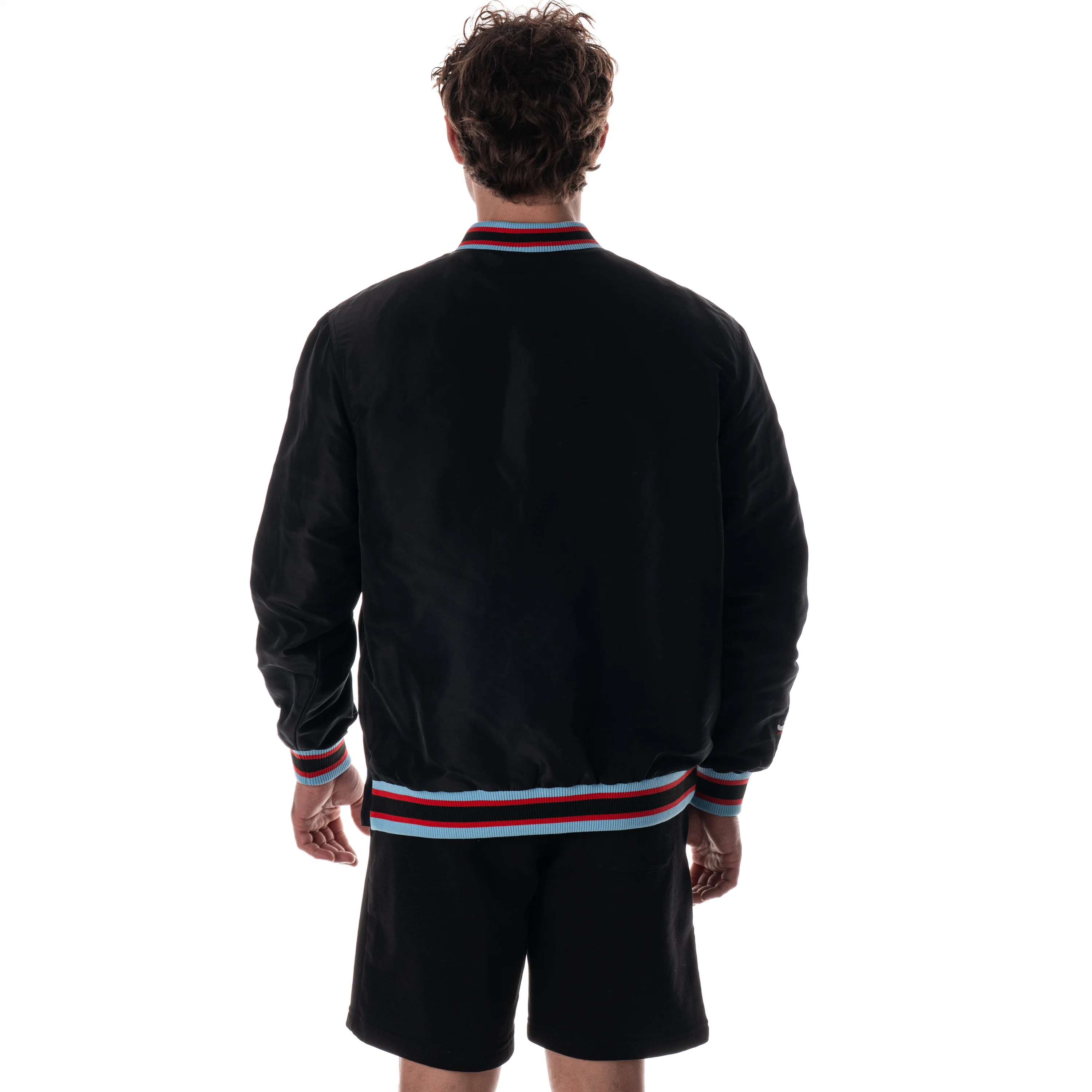Chicago Bulls Unisex City Edition Windbreaker - Black - Image 3