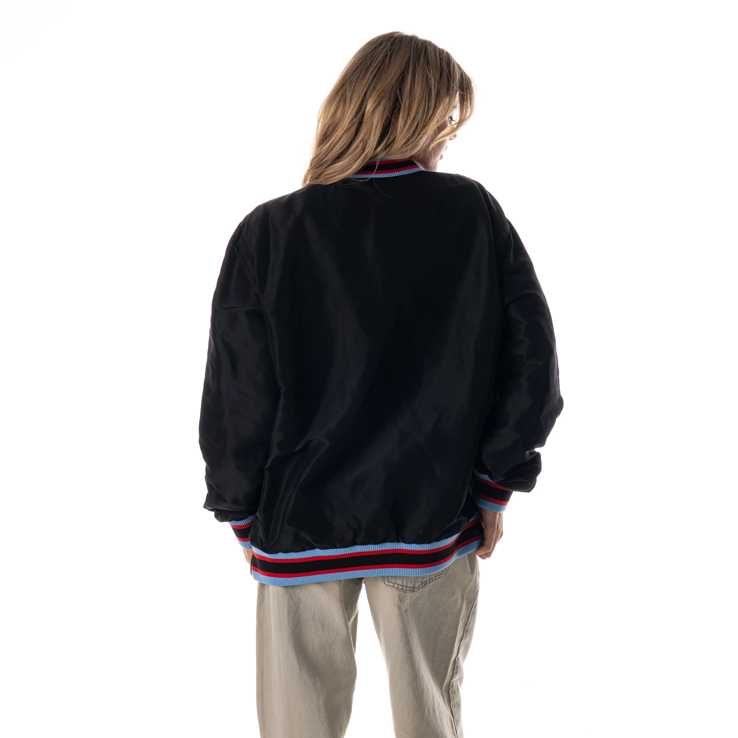 Chicago Bulls Unisex City Edition Windbreaker - Black - Image 4