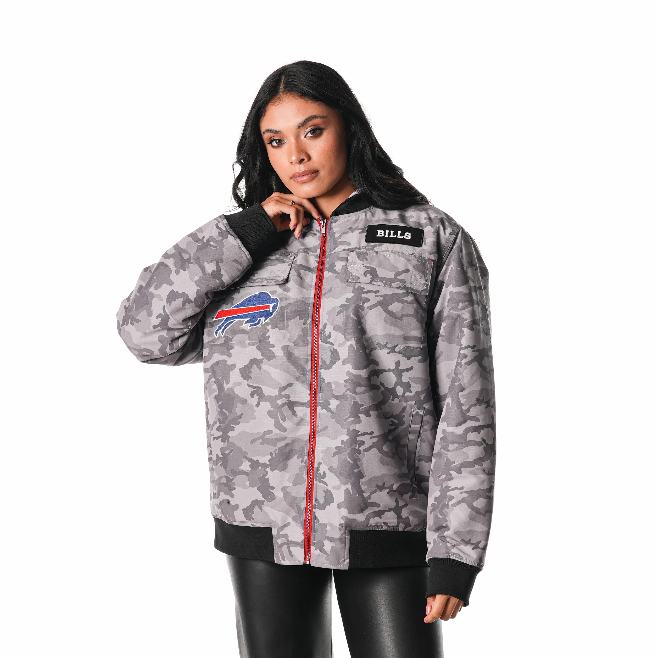 Buffalo Bills Ripstop Hooded Bomber - Camo - Image 3