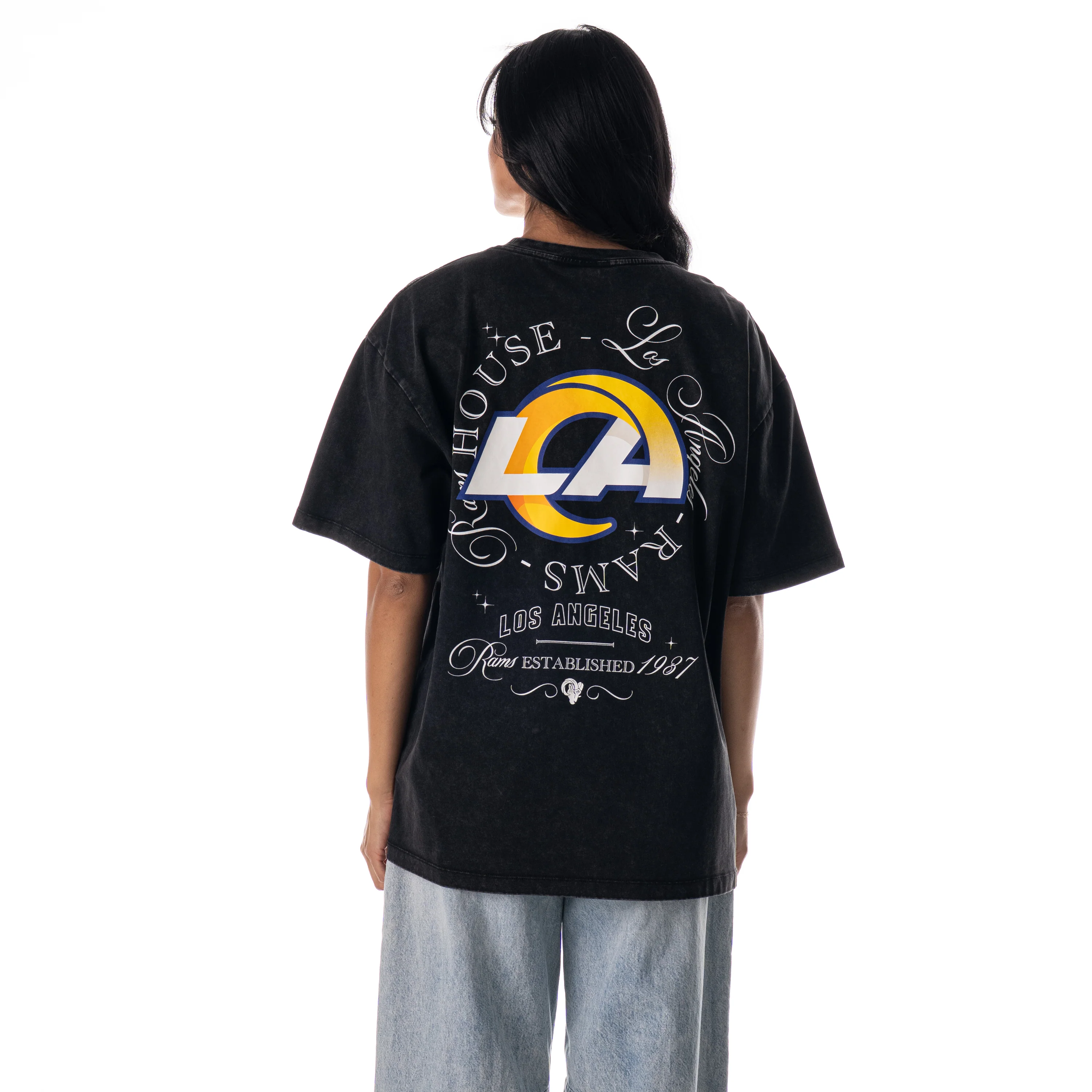 Los Angeles Rams Unisex Streetwear Tee - Black - Image 3