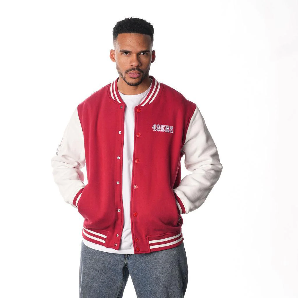 San Francisco 49ers Women's Varsity Jacket - Red/White - Image 3