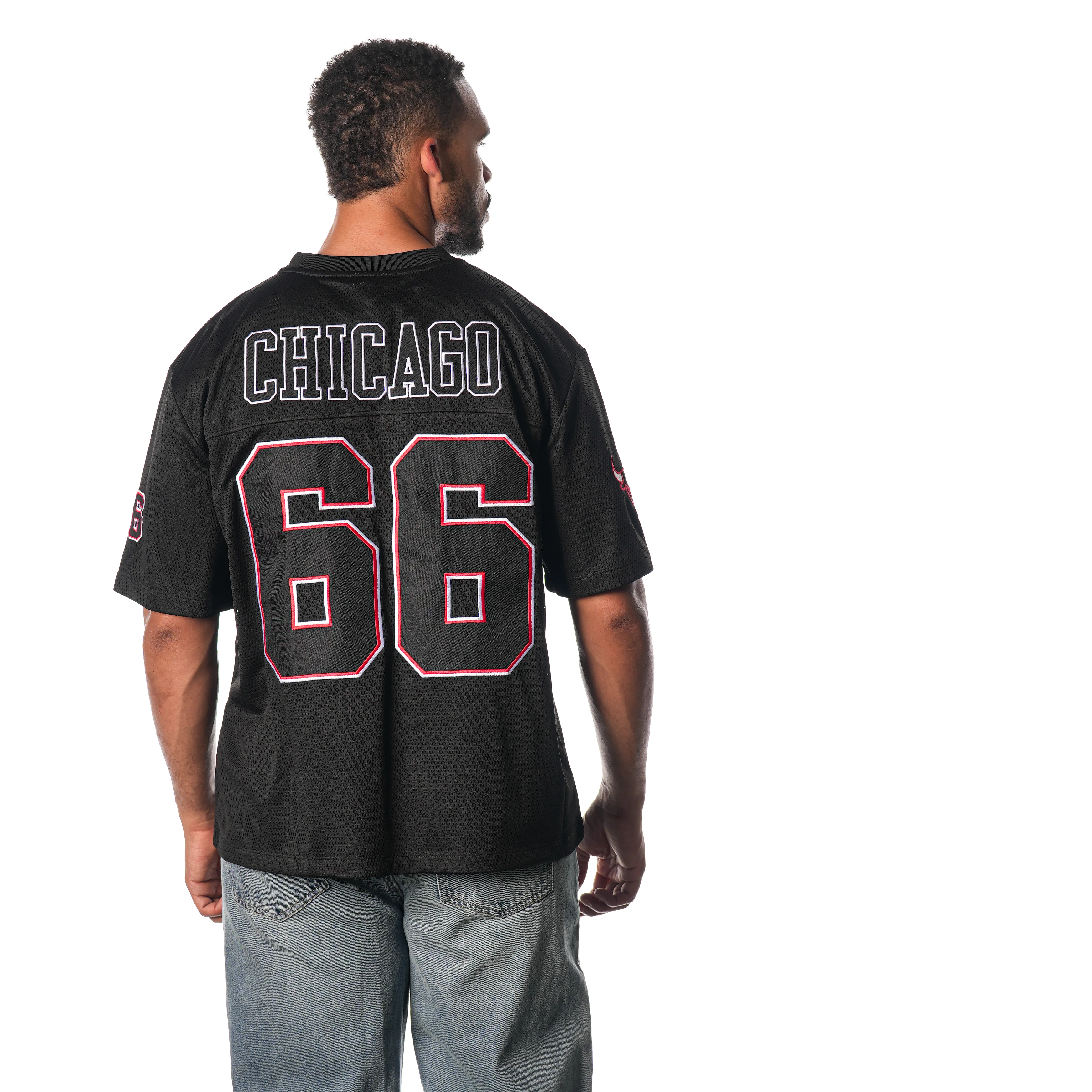 Chicago Bulls Football Jersey - Black - Image 3
