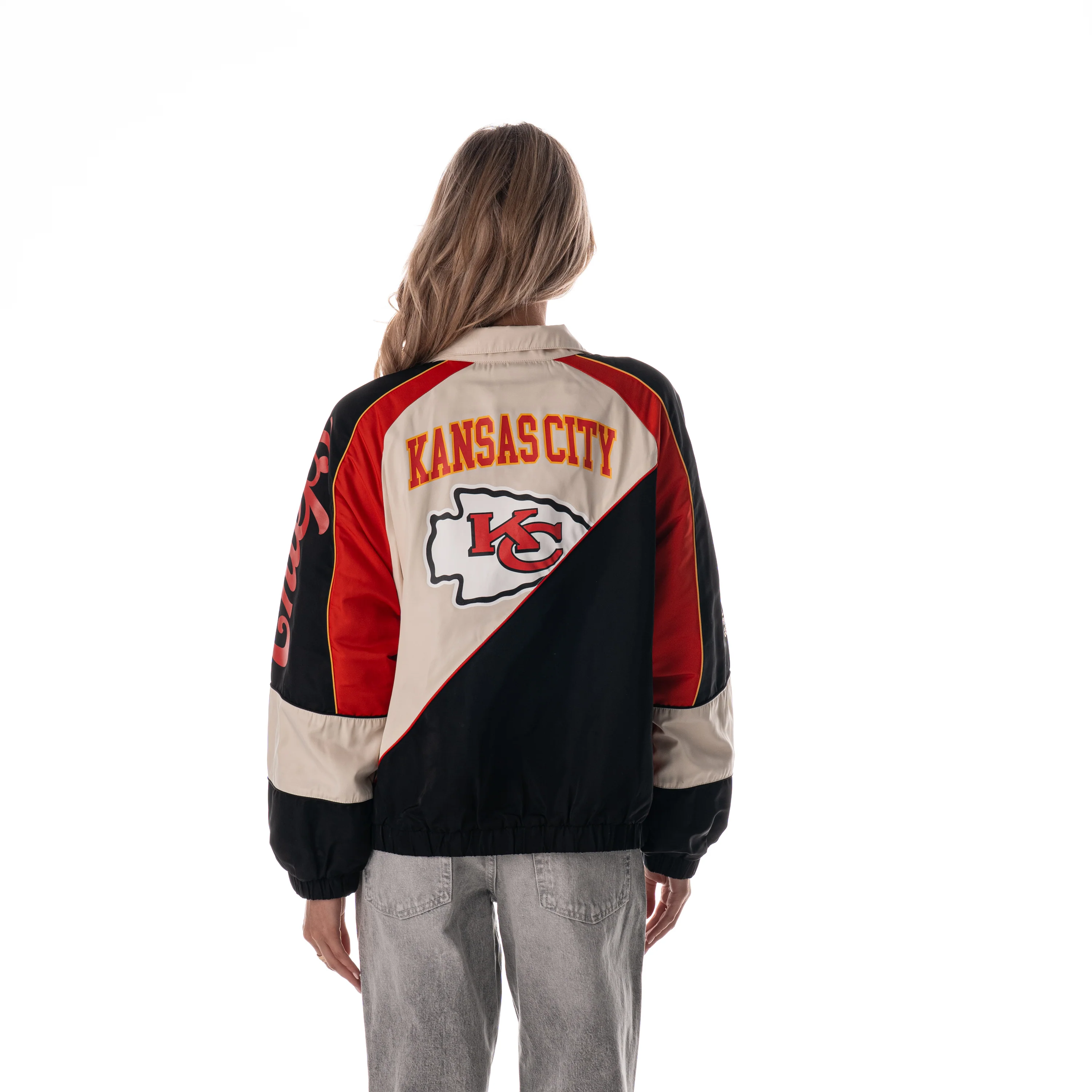 Kansas City Chiefs Women's Oversized Raglan Track Jacket - Multi - Image 2