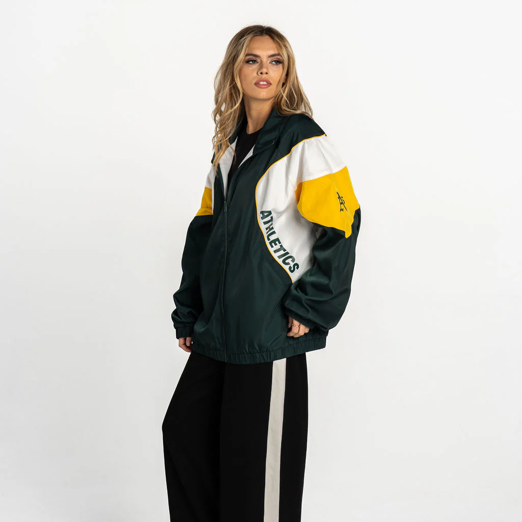 Oakland Athletics Women's Oversized Raglan Track Jacket - Multi - Image 2